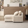 48.8" Modern Luxury Corduroy Daybed Sleeper Sofa with Solid Wood Frame and Removable Cushions - 4 of 4