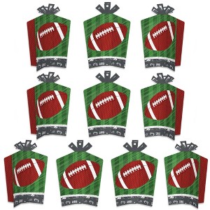 Big Dot of Happiness End Zone - Football - Table Decorations - Baby Shower or Birthday Party Fold and Flare Centerpieces - 10 Count - 1 of 4