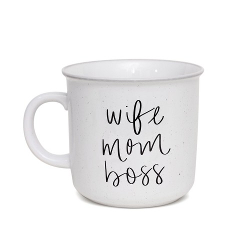 Sweet Water Decor Wife Mom Boss Ceramic Coffee Mug - 16oz : Target