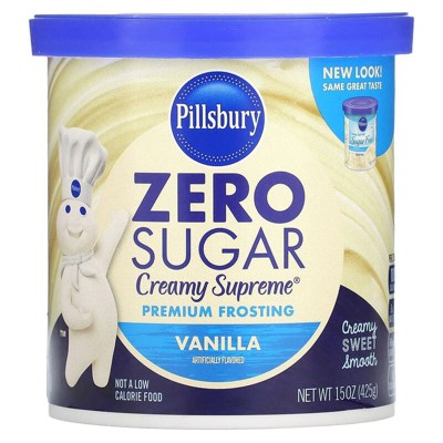 Pillsbury, Zero Sugar, Premium Frosting, Vanilla, 15 oz