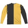Men's Harry Potter Hufflepuff Split Uniform Long Sleeve Costume T-Shirt - 3 of 4