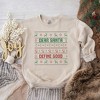 Simply Sage Market Women's Graphic Sweatshirt Santa Define Good - S - Dust - image 2 of 2