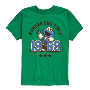 Boys' - Sesame Street - Cookie Monster One Since 1969 Short Sleeve Graphic T-Shirt - 1 of 4
