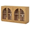 Whisen 4-Door Large Storage Retro Sideboard with Metal Handles and Adjustable Shelves for Kitchen, Dining Room and Living Room - 4 of 4
