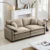NicBex 81 Inch Corduroy Loveseat Sofa 2-Seater Sofa with 4 Pillows for Living Room,Apartment,Bedroom - 2 of 4