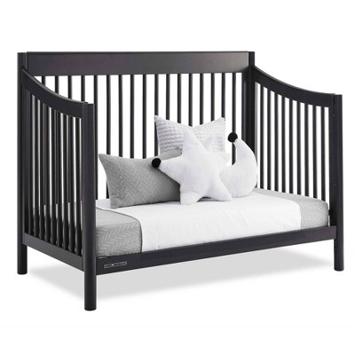 Midnight Grey 6-in-1 Convertible Crib with Modern Spindles
