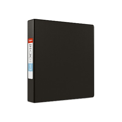 Staples Heavy Duty 1 1/2" 3-Ring Non-View Binder Black (24650) 56238-CC/24650
