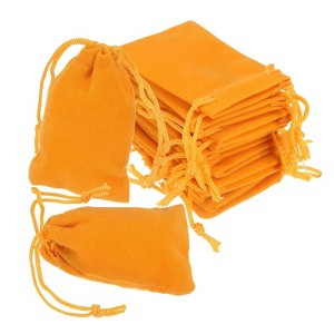 Unique Bargains Velvet Wedding Favor Party Small Jewelry Drawstrings Pouches Gift Bags - 1 of 4