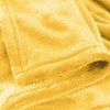 3pk 60"x50" Fleece Throw Blanket Yellow/Orange - Yorkshire Home: Luxury & Glam Style, Machine Washable - 3 of 3