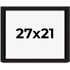 PosterPalooza | Modern Shadow Box 1" Depth Black Picture Frame - UV Acrylic, Backing Board, Hanging Hardware - 2 of 4