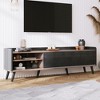 HDZNVF Mid Century TV Stand, Entertainment Center for TVs up to 70 inch - 2 of 4