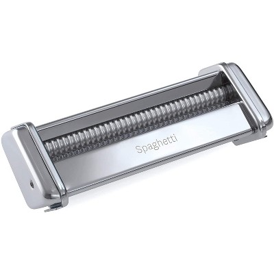 Marcato Spaghetti Cutter Attachment, Made in Italy, Works with Atlas 150 Pasta Machine, 7 x 2.75, Silver