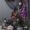 Whisen Fabric Pumpkin Decor, Holiday Halloween Decoration - Black & White - 2 of 4