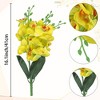 REGALWOVEN Lifelike Silk Decorative Artificial Phalaenopsis Flowers 16.1" 6 Pcs - 4 of 4
