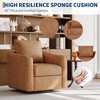 Oversized Swivel Armchair 360° Rotation, Linen Accent Chair with Ergonomic Backrest, Reading Chair for Living Room, Office, Bedroom, Nursery - 3 of 4
