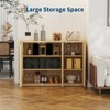 46.7" Sideboard Buffet Cabinet, Fluted Entryway Coffee Bar Cabinet, Media Console Table, Wooden Floor Cupboard Cabinet for Kitchen Living Room - 2 of 4