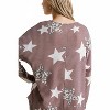 Women's Star & Leopard Waffle Knit Top - umgee - 3 of 4