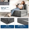 Folding Sofa Bed Sleeper Chair, Convertible Futon Couch with Pillow, Single Size Foldable Mattress for Living Room, Dorm, Apartment & Home Office - 3 of 4