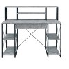 NicBex Home Office Desk 24" L Morden Writing Desk with 8 Storage Compartments, Drawer with Metal Slide and Wooden Desktop for Study and Work - 2 of 4