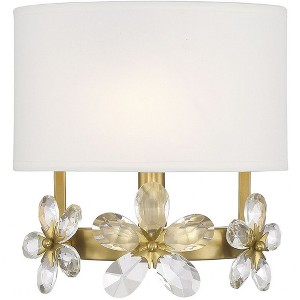 Savoy House Dahlia 1 - Light Wall Light in  Warm Brass - 1 of 1
