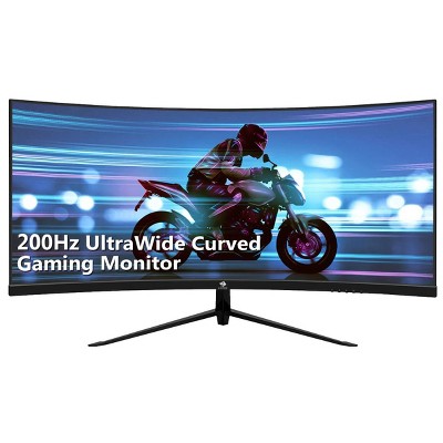 Z-EDGE 30" Ultrawide Curved Gaming Monitor, 200Hz 1ms, UWFHD(2560x1080) 21:9, 1500R Curved, FreeSync, PIP/PBP, Support VESA Mount