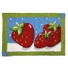 Jellybean Strawberry Patch Doormat – Colorful Indoor/Outdoor Mat with Berry Design, Machine Washable, Eco-Friendly, 20" x 30" - 2 of 3