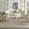 Nourison Palamos Contemporary Diamonds Indoor/Outdoor Cream Area Rug - 2 of 4