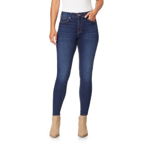 Angels Forever Young Women's 360 Sculpt Skinny Mid-Rise Jeans Available in Standard and Plus Sizes - 1 of 3