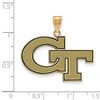 Black Bow Jewelry 14k Yellow Gold Plated Sterling Silver Georgia Tech Yellow Jackets NCAA Large Pendant - 2 of 3