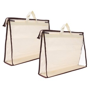 Unique Bargains Unique Handbag Dust Bags,  Purse Storage Organizer  PVC Dustproof Handbag Cover Transparent Purse Protector - 1 of 4