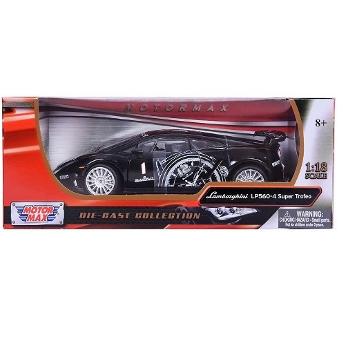 Lamborghini Gallardo LP560-4 Super Trofeo Black 1/18 Diecast Model Car by  Motormax