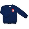 Marvel Boy's Spiderman Zip Up Jacket, Short Sleeve Tee Shirt, and Jogger Pants Set - Navy, Red / Size 6 - 3 of 4
