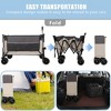 Whisen Extra Large  Heavy-Duty Folding Wagon Cart with 480lbs Capacity with All-Terrain Wheels, Side Pockets - 3 of 4