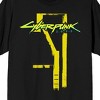 Cyberpunk 2077 Building Paint Logo Men's Black T-shirt - 2 of 3