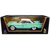 1961 DeSoto Adventurer Light Green with White Top 1/18 Diecast Model Car by Road Signature - 3 of 3