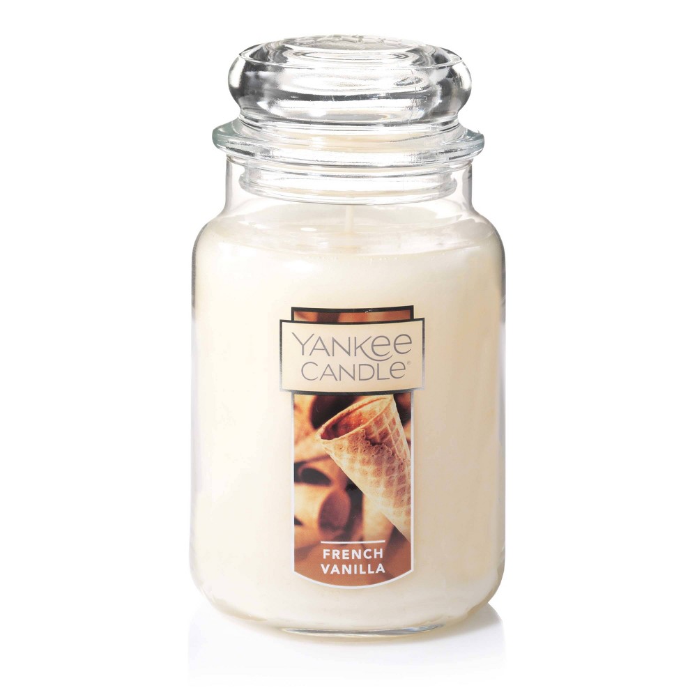 Photos - Other Decoration Yankee Candle Glass French Vanilla Original Jar Candle 22oz 