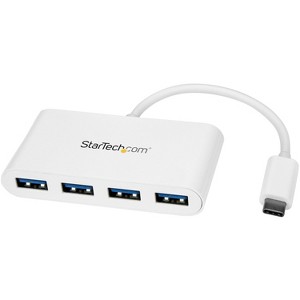 StarTech.com USB-C Hub - 4-Port USB 3.0 - USB-C to 4x USB-A - Model HB30C4ABW - 1 of 2