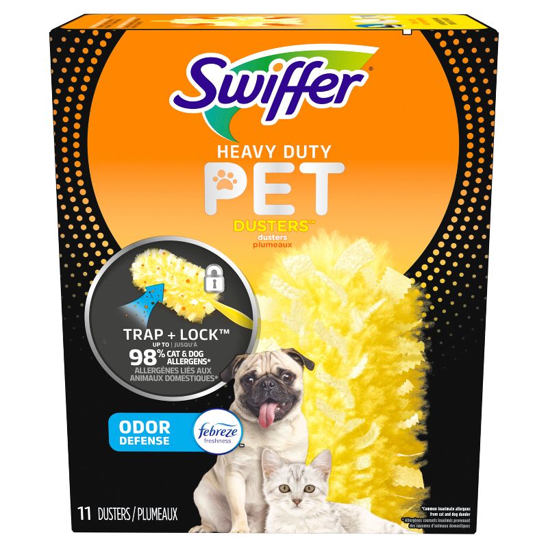 Swiffer Dusters, Pet Heavy Duty Refills with Febreze Odor Defense - Unscented - 11ct, 3 of 25