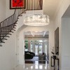 LLHZSY 6-Lights Crystal Pendant Chandelier for Dinning Room Living Room-19 7/10" -Chrome - 2 of 4