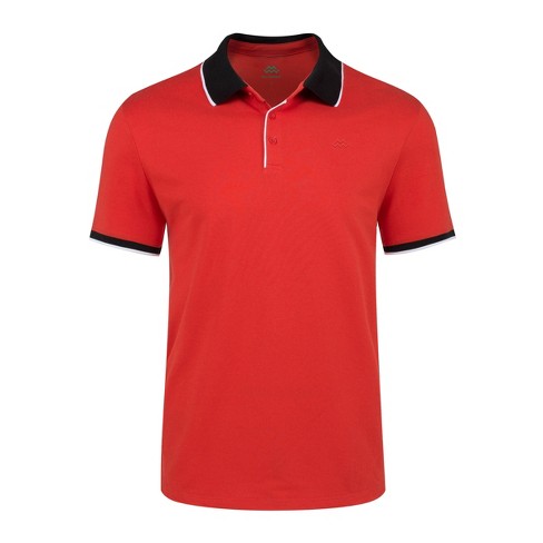 Men's Regular Fit Contrast Collar Polo