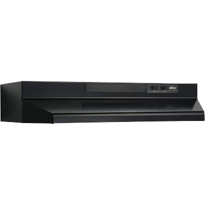 Broan 36" Black Convertible Under Cabinet Range Hood with Charcoal Filter