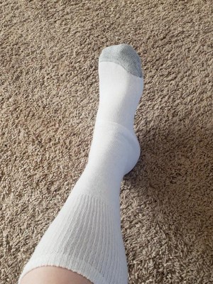 Hanes Men's 12 Pack Over-the-Calf Tube Socks, White, 10-13 (Shoe Size 6-12)  at  Men's Clothing store