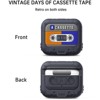 HTUTWOO Airpods 4 Case Cover Vintage Cassette Tape with Lanyard for Men & Women, Wireless Charge Support with Magsafe - 2 of 4
