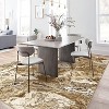 Homhougo Modern Marble Rug, Ultra-Thin Washable Rug Boho Abstract Marble Pattern Area Rug, Non Slip Low Pile Soft Luxury Bedroom Rug, Ideal - 3 of 4