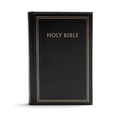 KJV Pew Bible, Black Hardcover - by  Holman Bible Staff