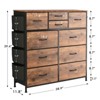 Gikpal 10 Drawers Dresser for Bedroom, Storage Drawer, Cupboards & Cabinets, Side Pockets & Hooks, Sturdy Metal Frame, Kitchen, Dinning Room - 3 of 4