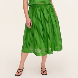 Women's Eyelet Volume Midi Skirt - kate spade new york x Target Green - 1 of 4