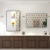 Apmir High-Strength Tempered Glass and Aluminum Alloy Framed French Cleat Mounted Wall Decor Bathroom Vanity Mirror with 5-Year Warranty - 3 of 4