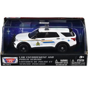2022 Ford Police Interceptor Utility "RCMP" White "Law Enforcement and Public Service" Series 1/43 Diecast Model Car by Motormax - 1 of 3