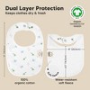 KeaBabies 8pk Organic Baby Bibs for Boy, Baby Drool Bib for Toddler Boys, Girls, Newborn Baby Teething Bibs - 3 of 4